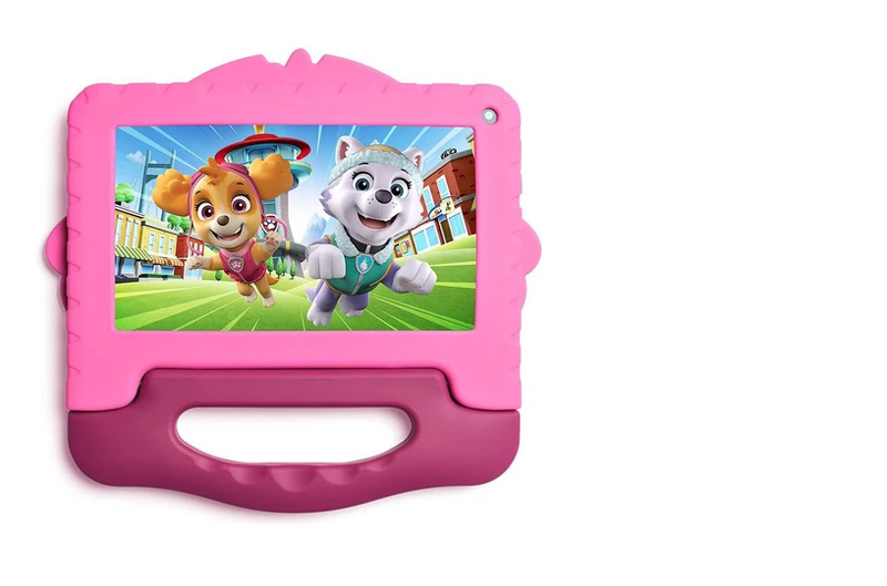 Tablet Infantil Mult NB422 Patrulha Canina Skye com Controle Parental 64GB + 4GB de RAM Tela 7" Android 13 Processador Quad-Core