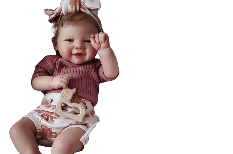 Bebê Reborn Menina Toda Em Silicone De Vinil Macio Artesanal Realista Cabelo Implantado Fio A Fio