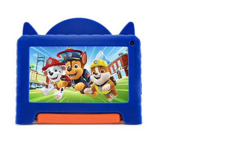 Tablet Infantil Patrulha Canina Chase com Controle Parental 64GB 4GB RAM Tela 7" Case Wi-Fi Android 13 Quad Core Multi - NB421