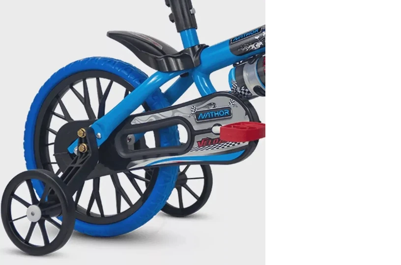 Bicicleta Infantil Bike 3 a 5 Anos Nathor Aro 12 Masculina Menino - Veloz Azul
