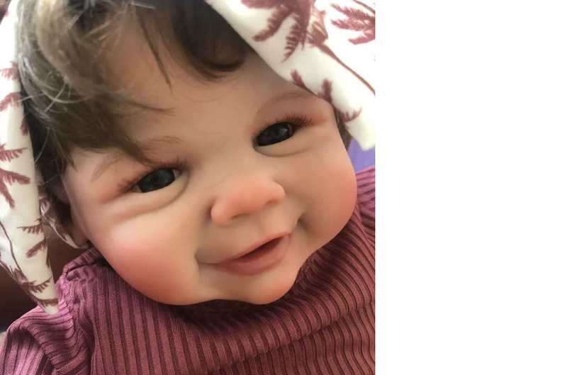 Bebê Reborn Menina Toda Em Silicone De Vinil Macio Artesanal Realista Cabelo Implantado Fio A Fio