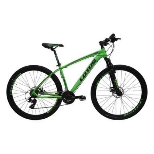 Bicicleta aro 29 alumínio lotus mecânico 21V verd fpto tamanho